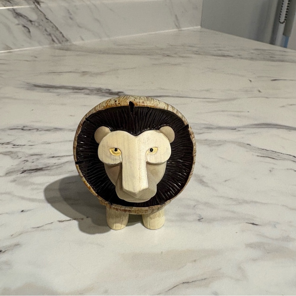 Enesco Home Grown Mushroom Lion Anthropomorphic figurine retired